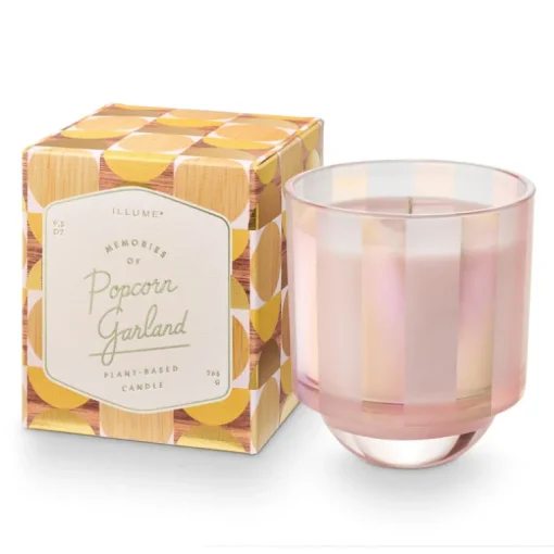 Popcorn Garland Boxed Glass Candle
