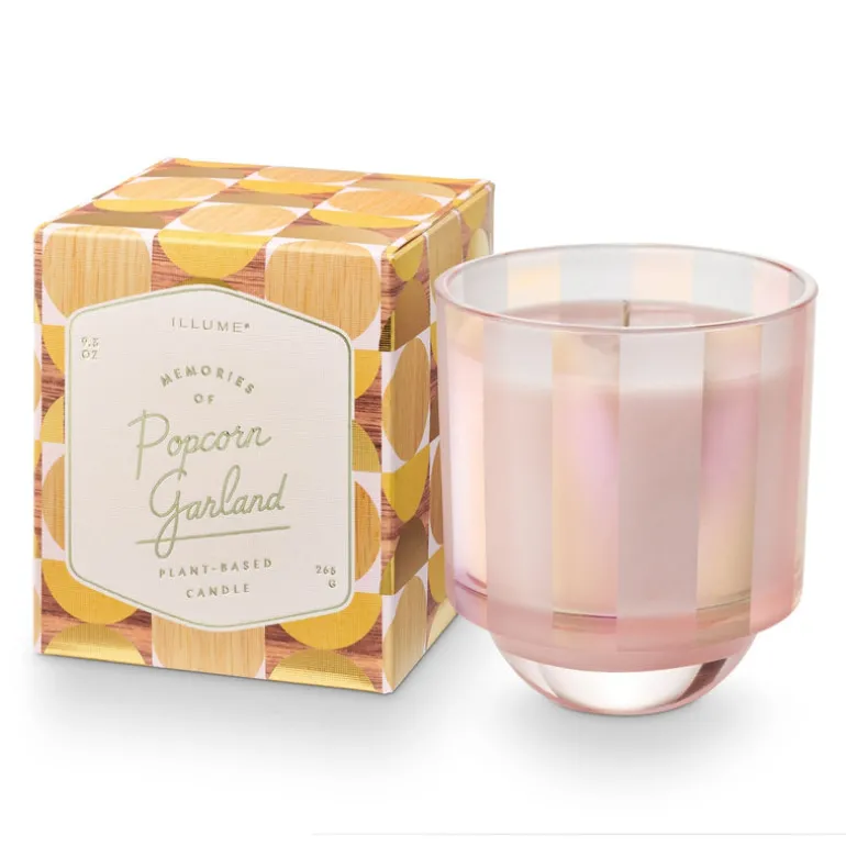 Popcorn Garland Boxed Glass Candle