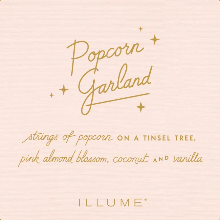 Popcorn Garland Boxed Glass Candle