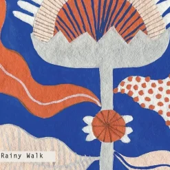 Rainy Walk Artist Glass Candle