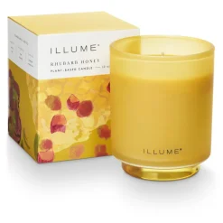 Rhubarb Honey Refillable Boxed Glass Candle