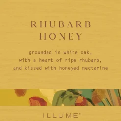Rhubarb Honey Refillable Boxed Glass Candle