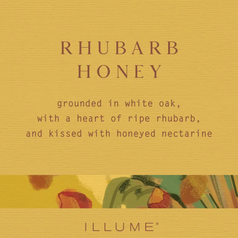 Rhubarb Honey Refillable Boxed Glass Candle