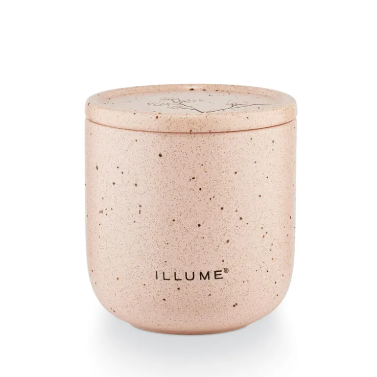 Rosewood Cassis Medium Outdoor Ceramic Patio Candle