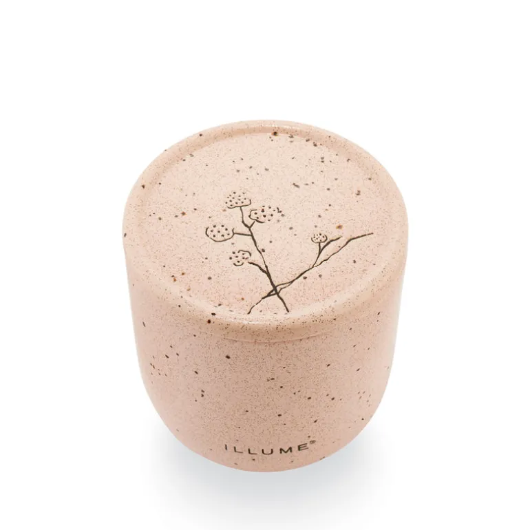 Rosewood Cassis Medium Outdoor Ceramic Patio Candle