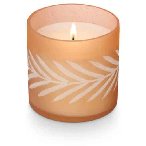 Rustic Pumpkin Gather Glass Candle