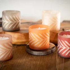 Rustic Pumpkin Gather Glass Candle