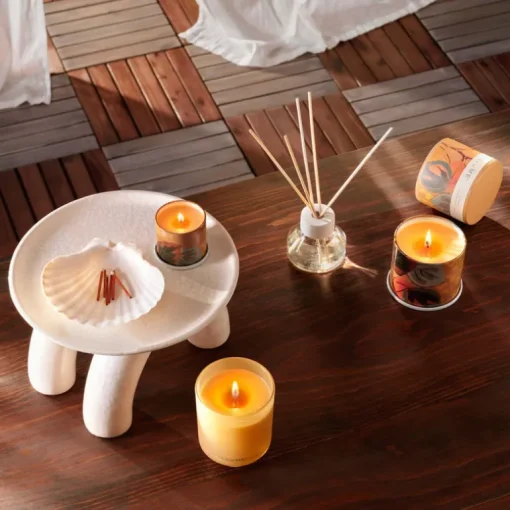 Santal Birch Refillable Boxed Glass Candle