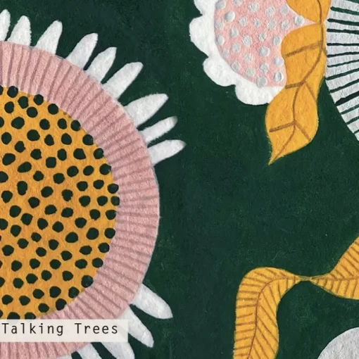 Talking Trees Artist Glass Candle