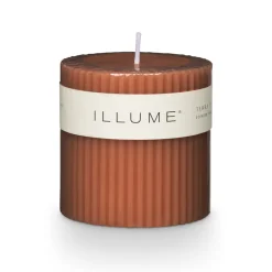 Terra Tabac Small Fragranced Pillar Candle