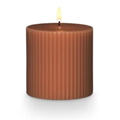 Terra Tabac Small Fragranced Pillar Candle