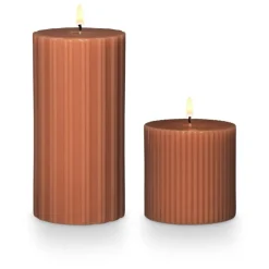 Terra Tabac Small Fragranced Pillar Candle