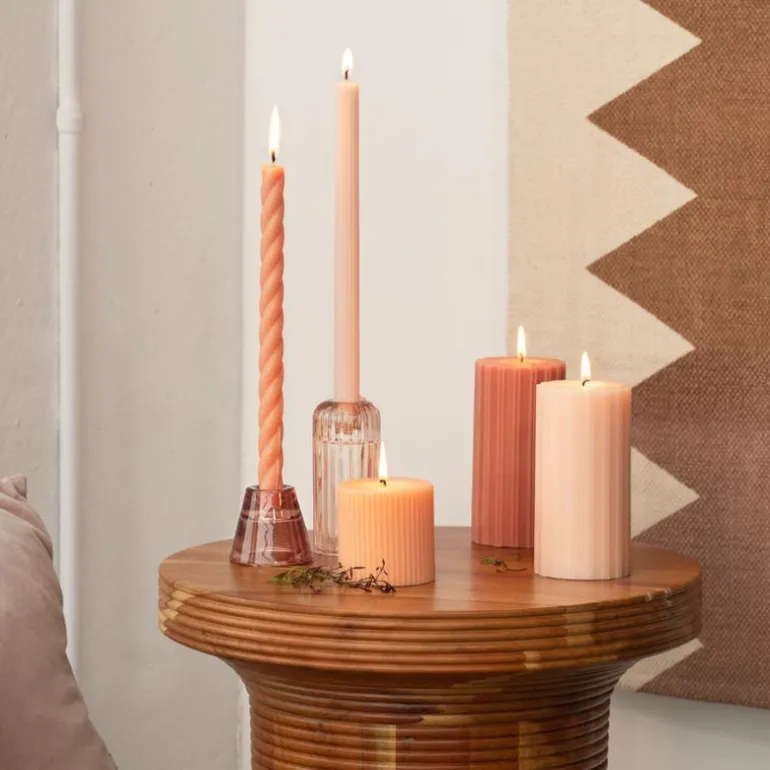 Terra Tabac Small Fragranced Pillar Candle