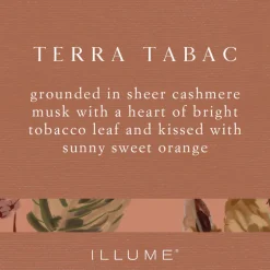 Terra Tabac Small Fragranced Pillar Candle