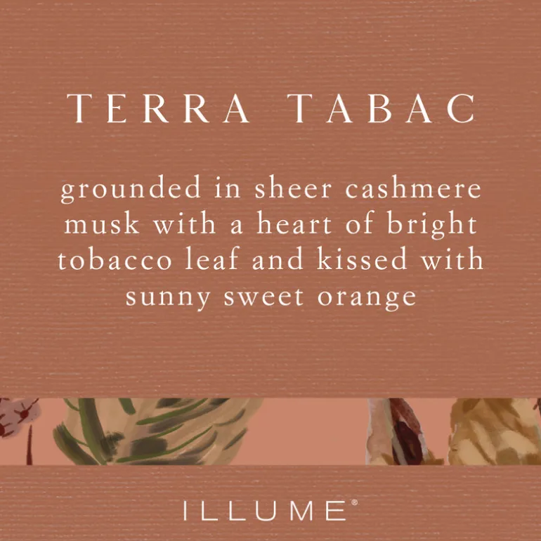 Terra Tabac Small Fragranced Pillar Candle