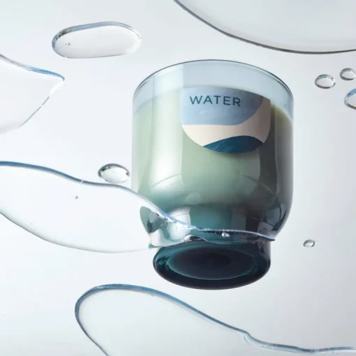 Water Element Glass Candle