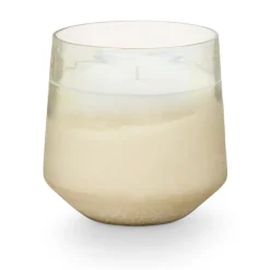 Winter White Baltic Glass Candle