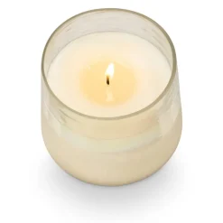 Winter White Baltic Glass Candle