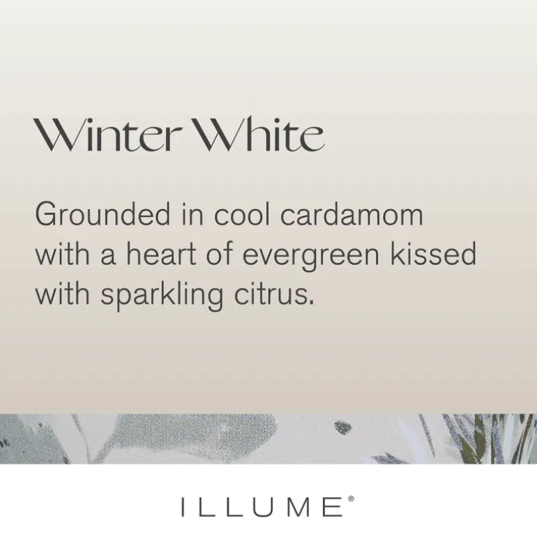 Winter White Medium High Shine Tree Candle