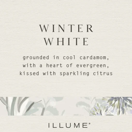 Winter White Refillable Boxed Glass Candle
