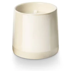 Winter White Shine Ceramic Candle