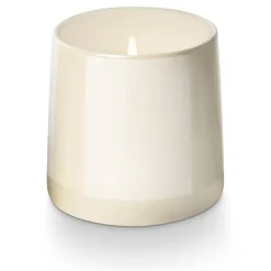 Winter White Shine Ceramic Candle