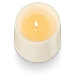 Winter White Shine Ceramic Candle