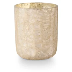 Winter White Small Boxed Crackle Glass Candle