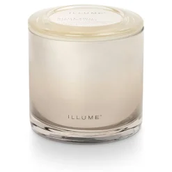 Winter White Statement Glass Candle