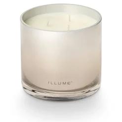 Winter White Statement Glass Candle