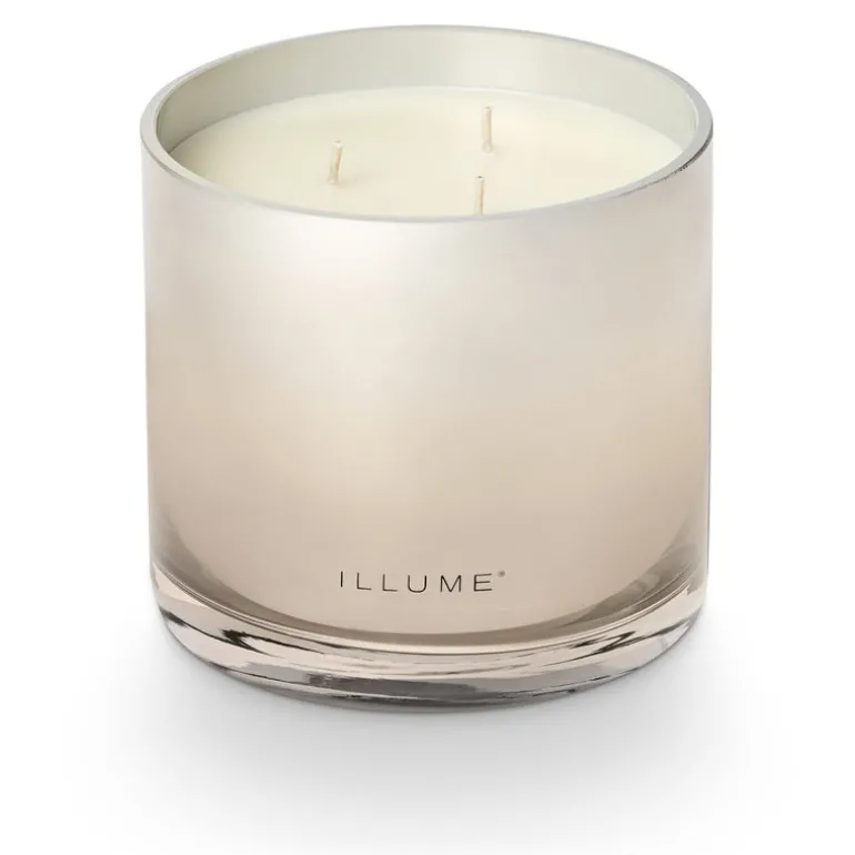 Winter White Statement Glass Candle