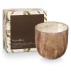 Woodfire Large Boxed Crackle Glass Candle
