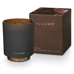 Woodfire Refillable Boxed Glass Candle