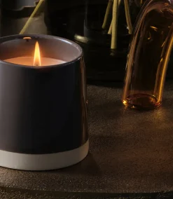 Woodfire Shine Ceramic Candle