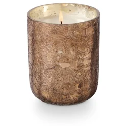 Woodfire Small Boxed Crackle Glass Candle